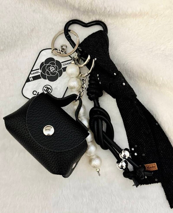 Black Bag Key/Bag Chain