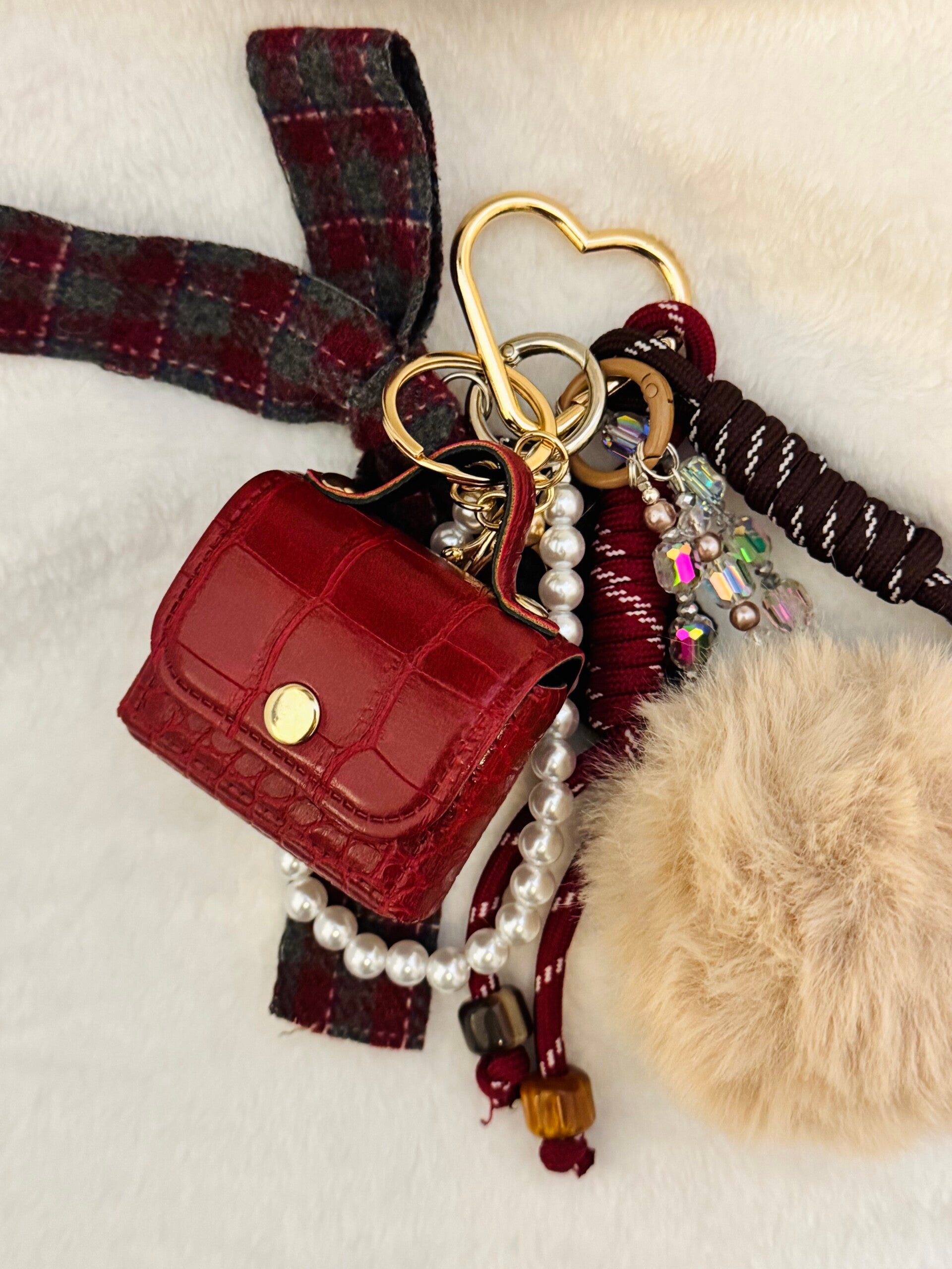 Red Bag Key/Bag Chain