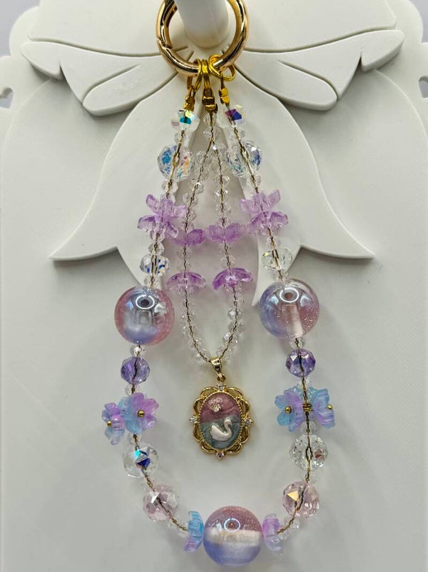 Purple Flower and Beads