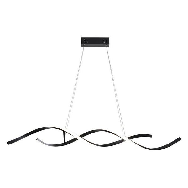 Twirl Black Modern Pendant Light