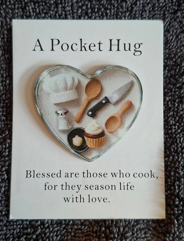 Pocket hug voor een kok