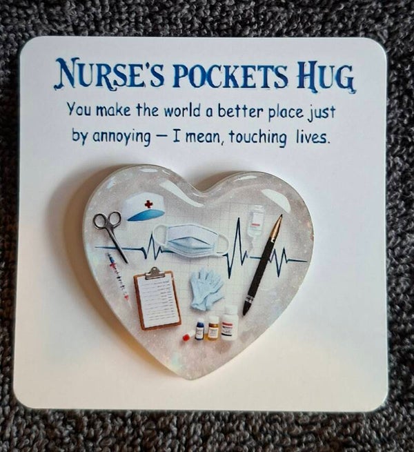 Pocket hug voor verpleging