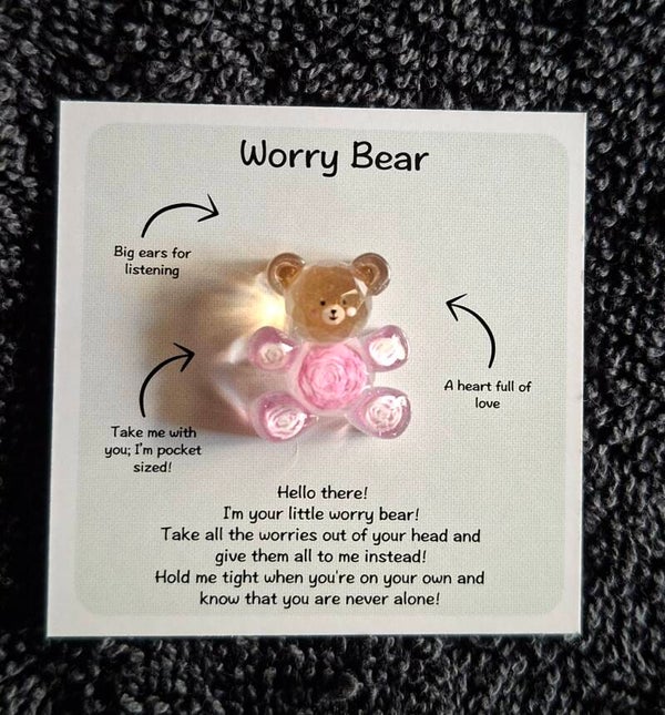 pocket hug worry bear