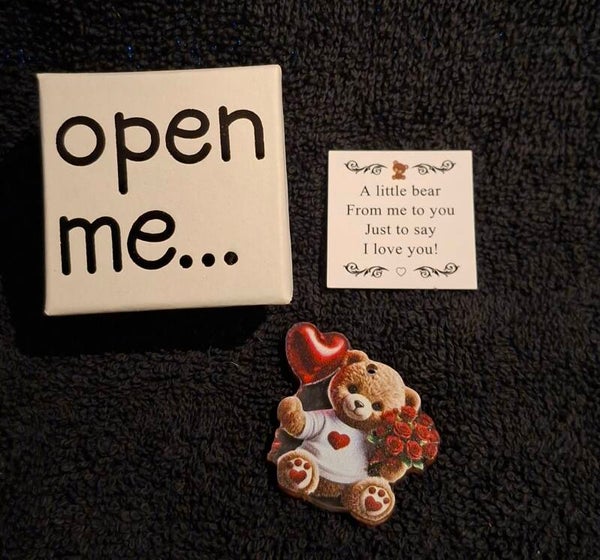 Pocket hug open me beertje met hartje