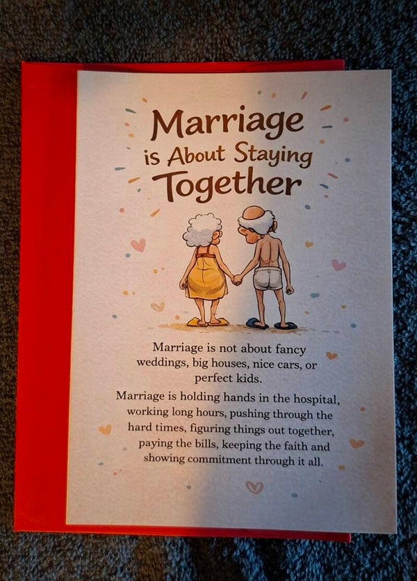 kaart vol liefde, marriage is about...