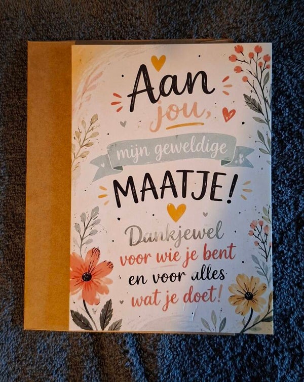 kaart vol liefde, voor mijn beste maatje