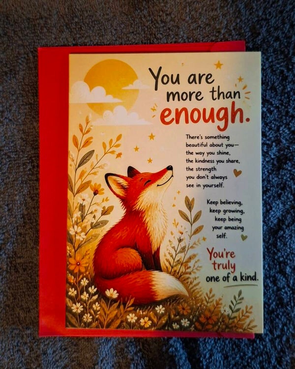 kaart vol liefde, you are more than enough