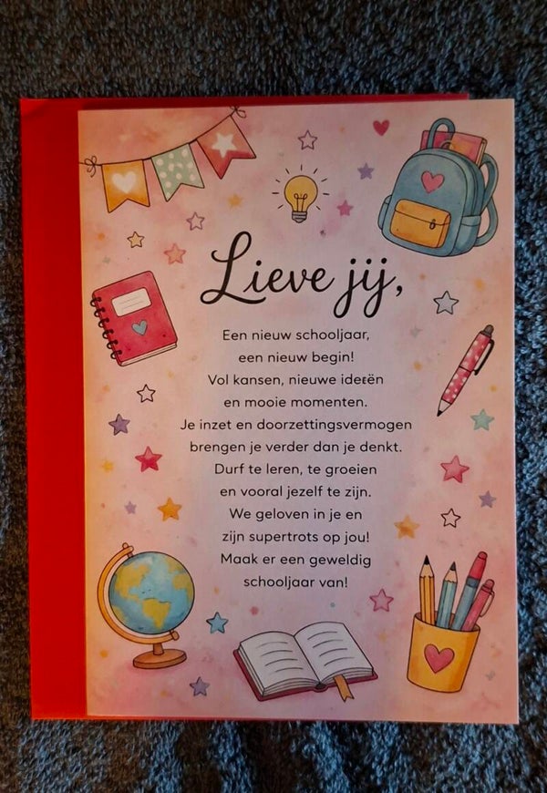 kaart vol liefde, lieve jij