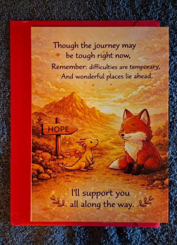 kaartje vol liefde, tough the journey...