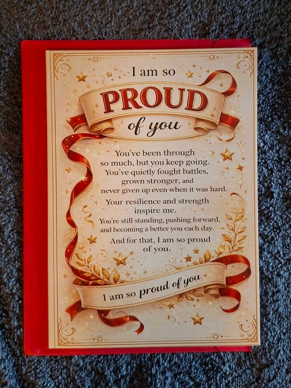 kaartje vol liefde, I am so proud...