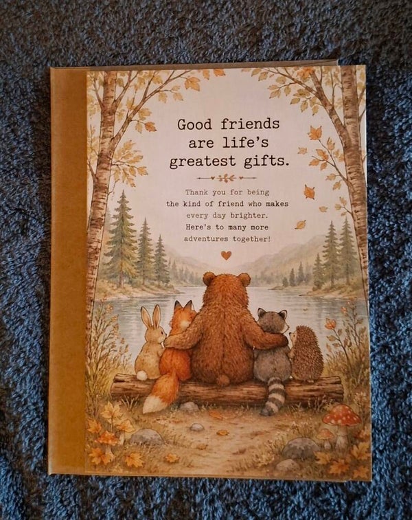 kaart vol liefde, good friends...
