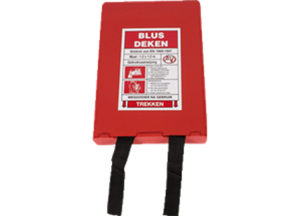 Blusdeken 1.00x1.00 hardbox wandhouder (enkellaags) personen - objecten