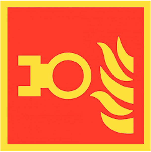 Droge blusleiding bord 15x15cm (oplichtend)