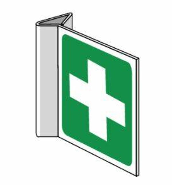 EHBO pictogram bord haaks 20x20cm