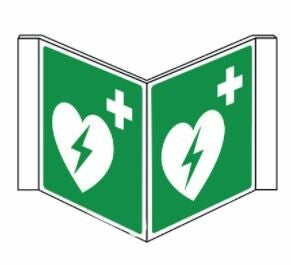 AED bord 30x15cm (panorama) NEN-ISO7010