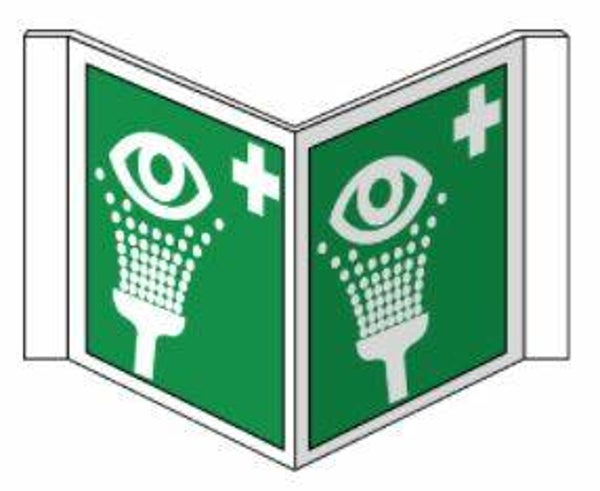 Oogspoelstation bord panorama 30x20cm