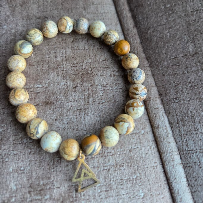 Armband sand Jasper