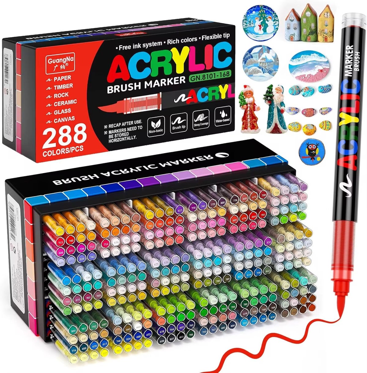 Feutres Acryliques GuangNa 288 Couleurs feutres-acryliques-guangna-288-couleurs