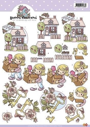 CD10203 - 3D Knipvel - Yvonne Creations - Nieuwe woning