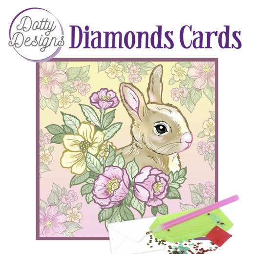 DDDC1017 - Dotty Designs Diamond Cards - Rabbit 15x15