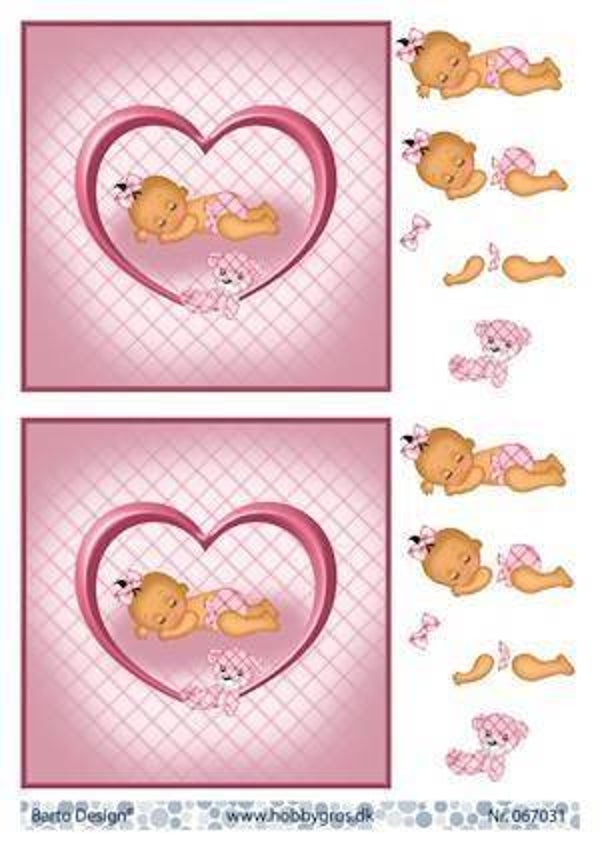 067031 - Barto Design - stappenvel A4 baby meisje