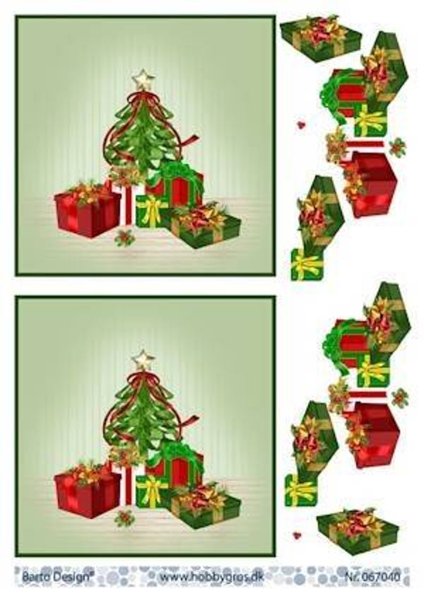 067040 - Barto Design - stappenvel A4 kerst