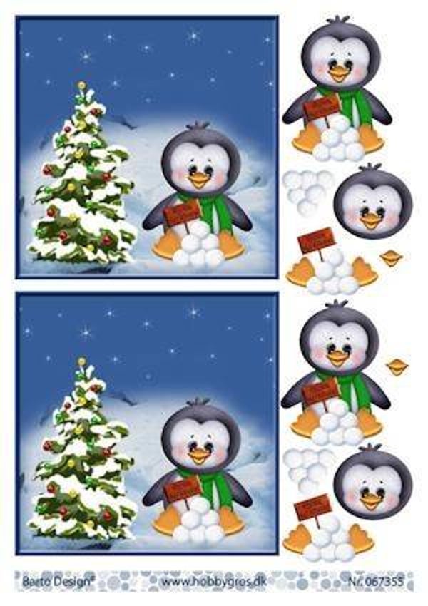 067355 - Barto Design - stappenvel A4 vrolijk kerstfeest