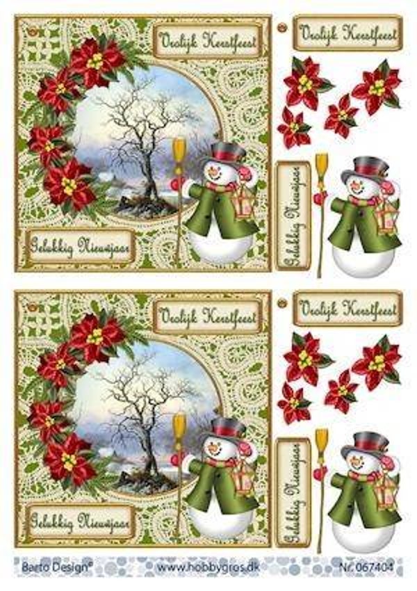 067404 - Barto Design - knipvel A4 kerst