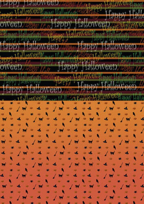 BGS10015 - Backgroundsheets - Yvonne Creations - Happy Halloween