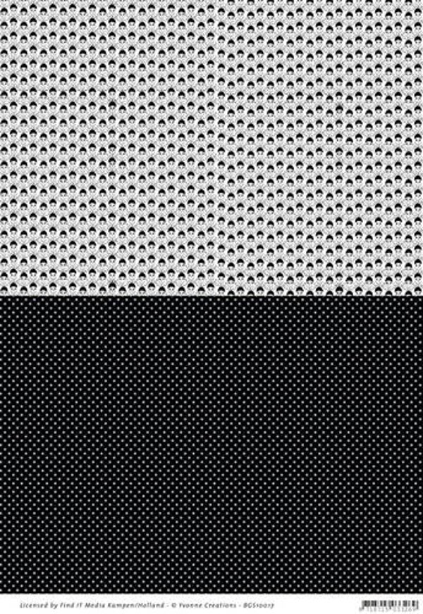 BGS10017 - Backgroundsheets - Yvonne Creations - Pretty Pierrot