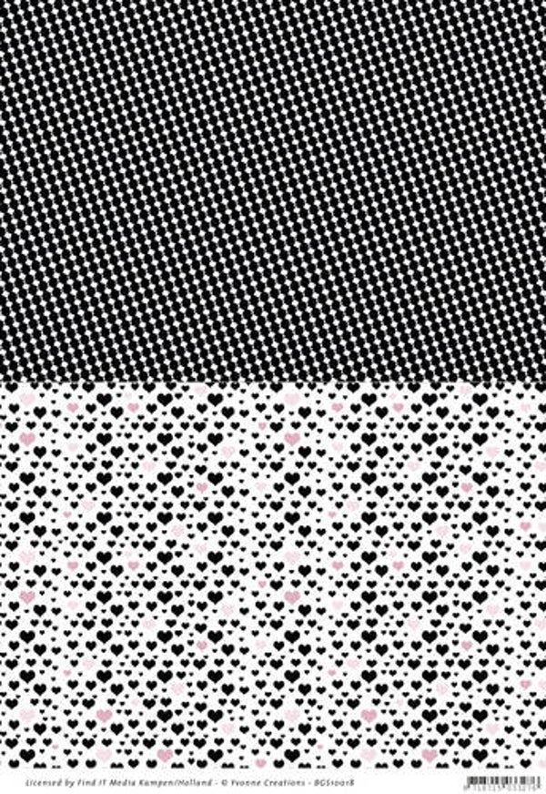 BGS10018 - Backgroundsheets - Yvonne Creations - Pretty Pierrot