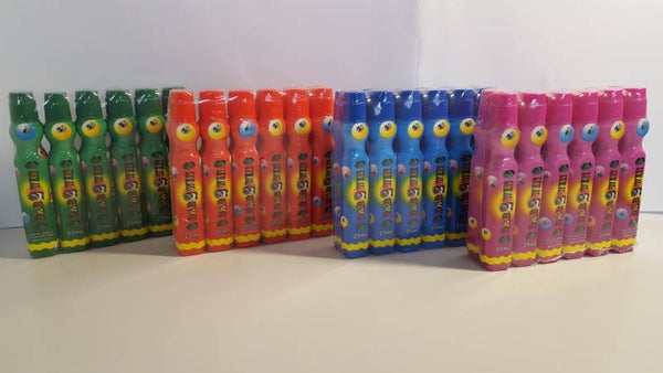 Bingodabbers in diverse kleuren (krimpfolie met 12 dabbers)