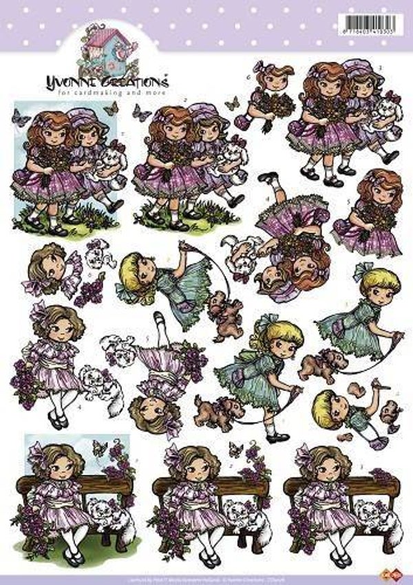 CD10178 - 3D Knipvel - Yvonne Creations - Meisjes