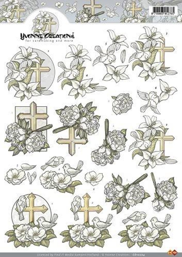 CD10204 - 3D Knipvel - Yvonne Creations - Condoleance