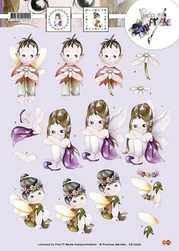 CD10292 - 3D Knipvel - Precious Marieke - Elfjes