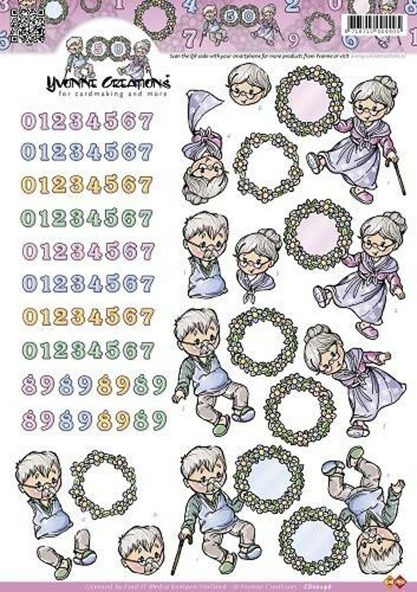 CD10296 - 3D Knipvel - Yvonne Creations - Jubileum