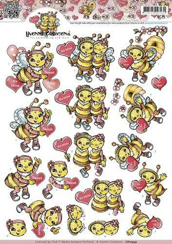 CD10445 - 3D Knipvel - Yvonne Creations - Be Mine