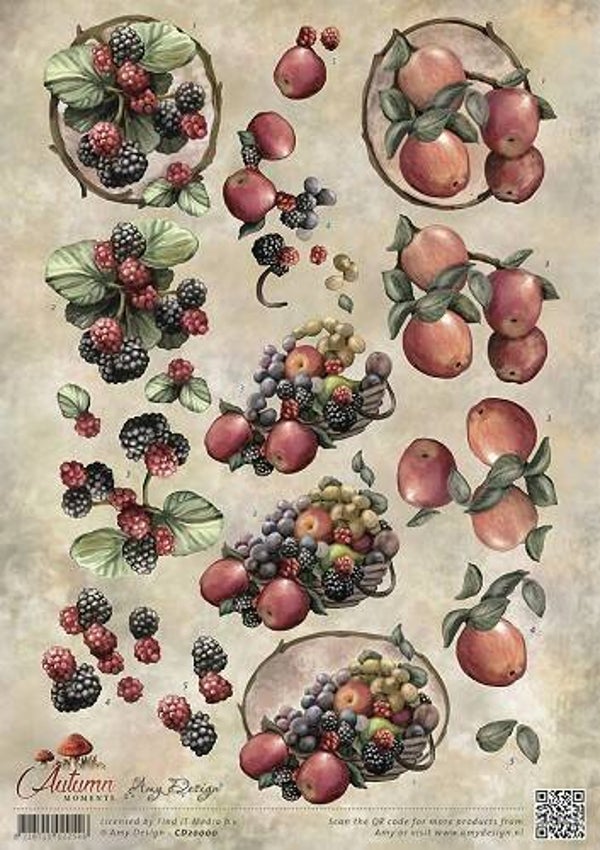 CD10756 - 3D Knipvel - Amy Design - Autumn Moments - Herfstfruit