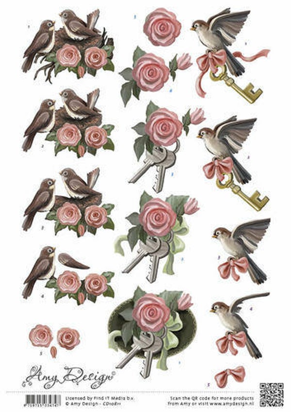 CD10811 - 3D Knipvel - Amy Design - Verhuizen