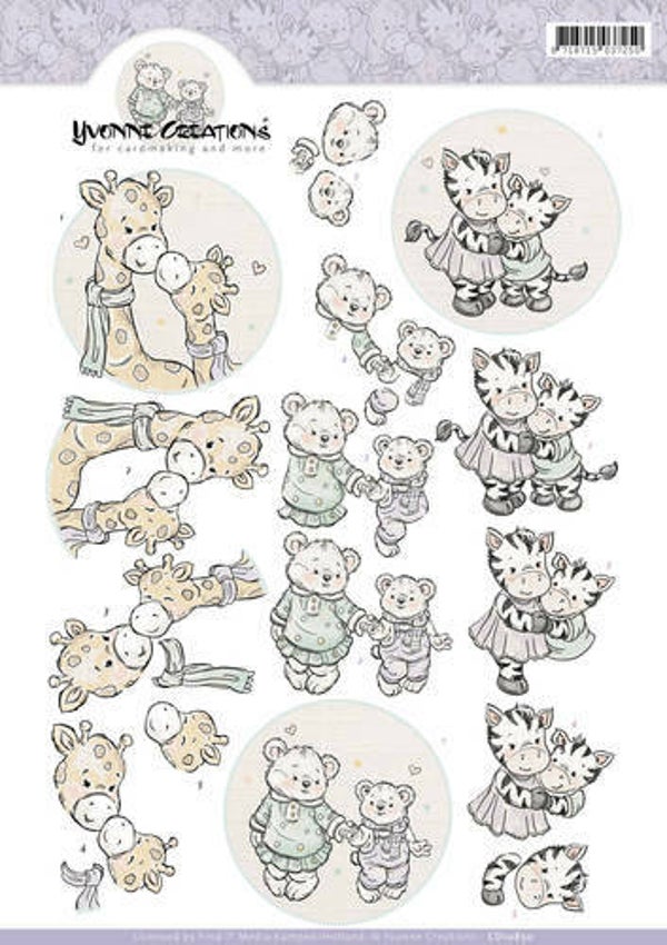 CD10850 - 3D Knipvel - Yvonne Creations - Hand in Hand