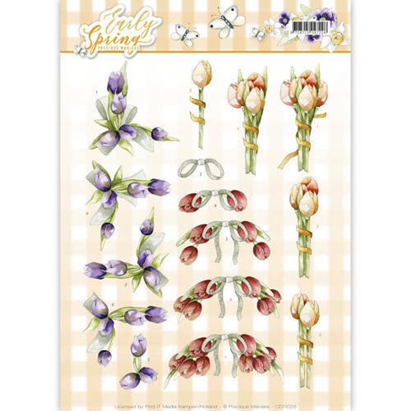 CD11025 - 3D Knipvel - Precious Marieke - Early Spring - Early Tulips