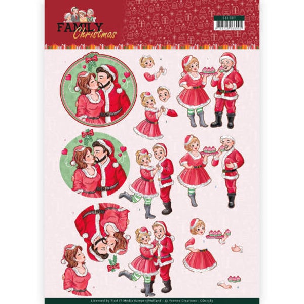 CD11387 - 3D Knipvel - Yvonne Creations- Loving Christmas
