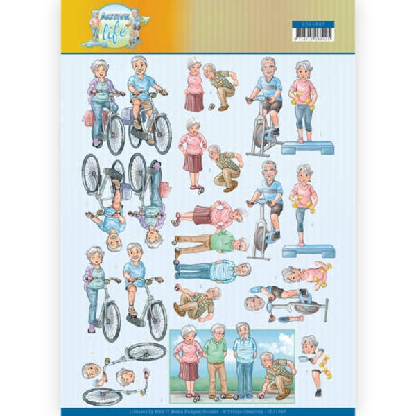 CD11397 - 3D Knipvel - Yvonne Creations- Active Moving