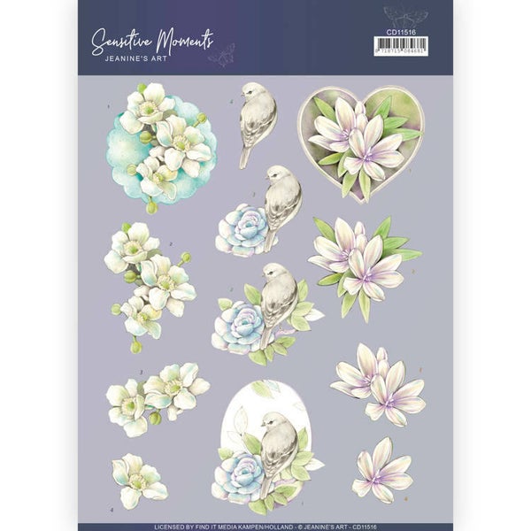 CD11516 - 3D Cutting Sheet - Jeanine's Art - Sensitive Moments - Rose