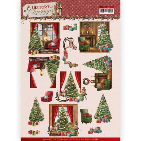 CD11685 - 3D Cutting Sheet - Amy Design - History of Christmas - Christmas Home