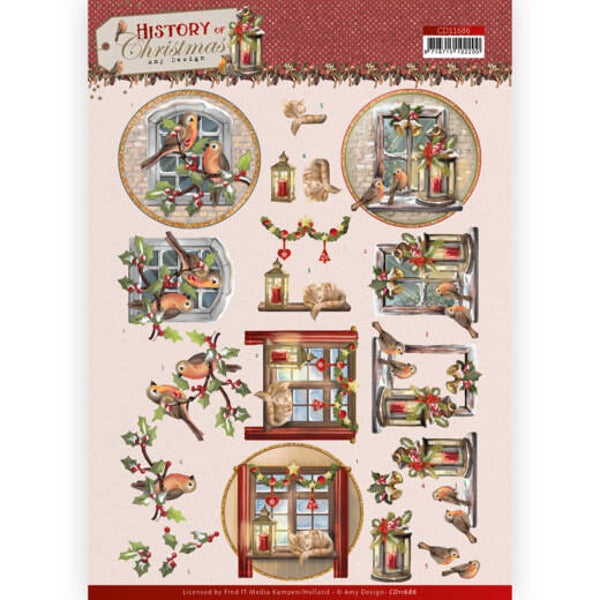 CD11686 - 3D Cutting Sheet - Amy Design - History of Christmas - Christmas Window