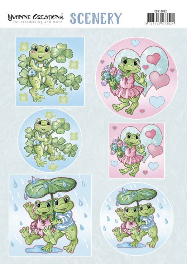 CDS10022 - Scenery - Yvonne Creations - Happy Frogs