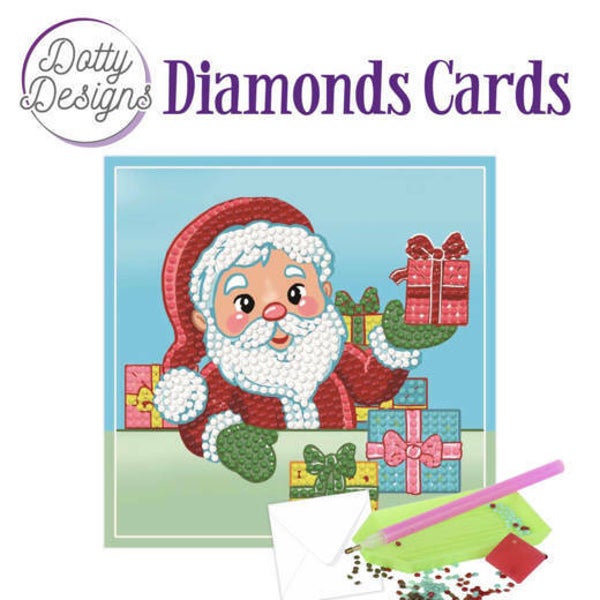 DDDC1004 - Dotty Designs Diamonds Cards - Santa 15x15