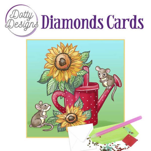 DDDC1016 - Dotty Designs Diamond Cards - Sunflowers 15x15