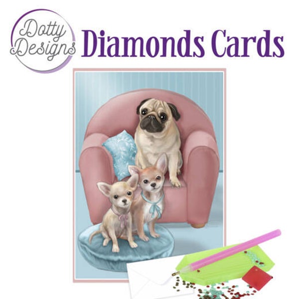 DDDC1031 - Dotty Designs Diamond Cards - Dogs 10x15